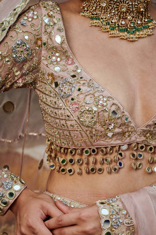 Rang De Gulaab Lehenga Set by Itrh available on Indiaspopup.com