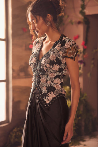 Ivana black skirt and blouse