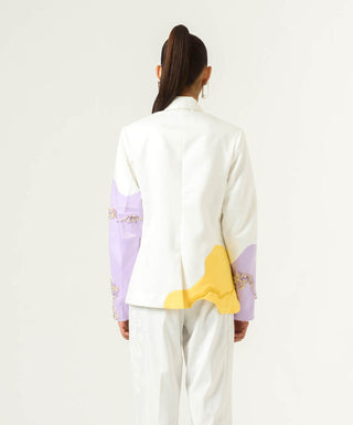 Siddhant Aggarwal-Ivory Lilac Blazer-INDIASPOPUP.COM