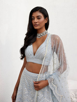 Chamee And Palak-Janice Gray Lehenga Set-INDIASPOPUP.COM