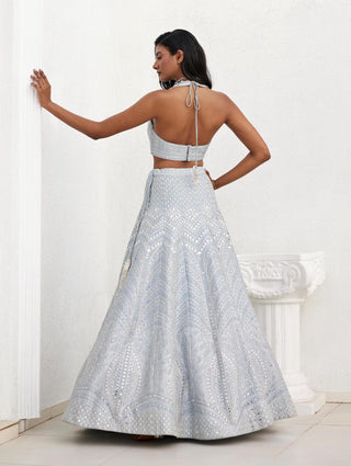 Chamee And Palak-Janice Gray Lehenga Set-INDIASPOPUP.COM