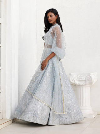 Chamee And Palak-Janice Gray Lehenga Set-INDIASPOPUP.COM