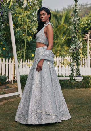 Chamee And Palak-Janice Gray Lehenga Set-INDIASPOPUP.COM