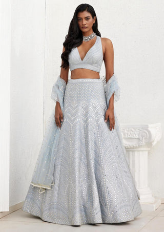 Chamee And Palak-Janice Gray Lehenga Set-INDIASPOPUP.COM
