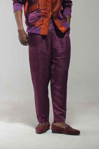 Jatin Malik-Orange Purple Ombre Jacket And Pant Set-INDIASPOPUP.COM