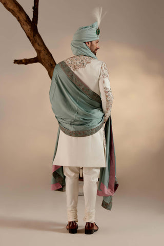 Jatin Malik-Opaline Ivory Sherwani Set-INDIASPOPUP.COM