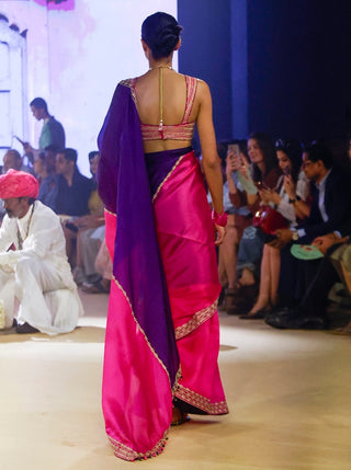 Punit Balana Baingani And Gulabi Classic Sari And Blouse available on indiaspopup