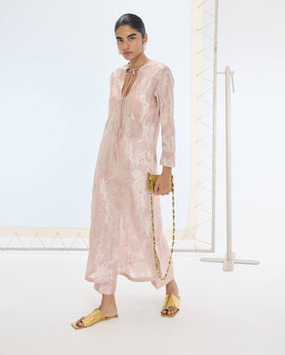 Peach diana kurta and pants