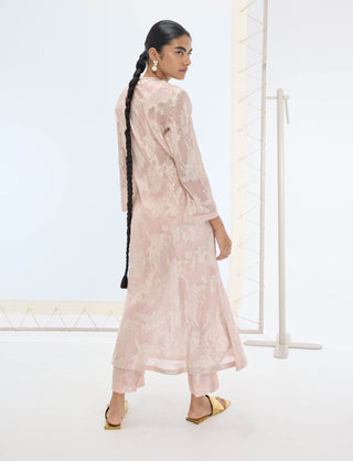 Peach diana kurta and pants