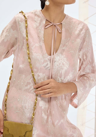 Peach diana kurta and pants