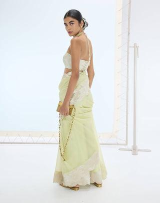 Pista jane sari and unstitched blouse