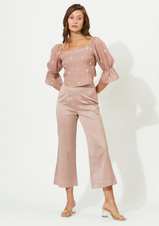 Meadow-Purple Pink Blouse And Pants-INDIASPOPUP.COM