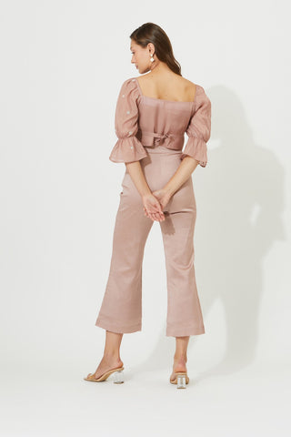 Meadow-Purple Pink Blouse And Pants-INDIASPOPUP.COM