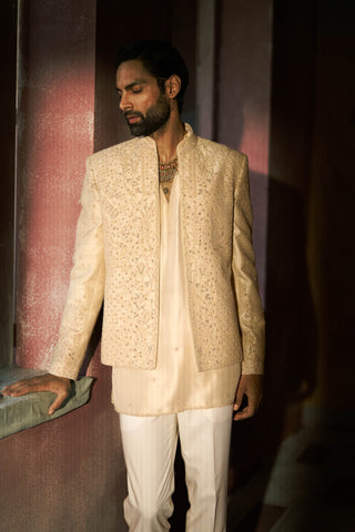 Duné short open jacket, kurta and pant set