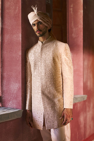 Ivaar sandstone sherwani set