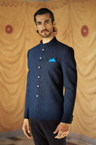 Iktan bandgala short jacket and pant set