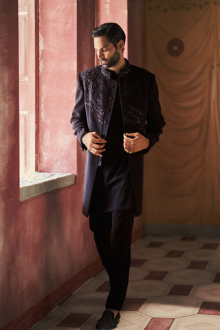 Onyxe achkan with pant and kurta set