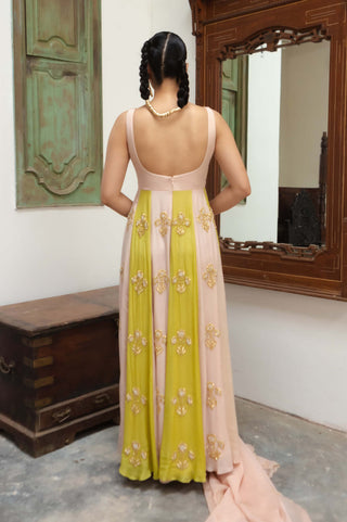 Ease-Light Baby Pink Anarkali And Dupatta-INDIASPOPUP.COM