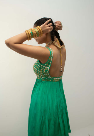 Ease-Turquoise Peplum Sharara Set-INDIASPOPUP.COM