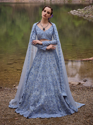 Sky soiree lehenga set