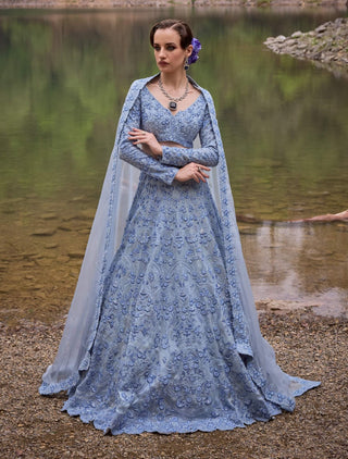 Sky soiree lehenga set