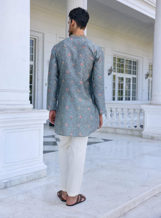 Rayan gray kurta and churidar