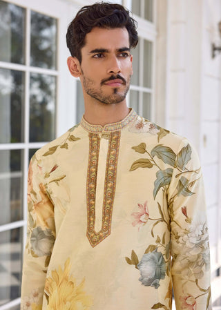 Faiza ivory kurta and churidar