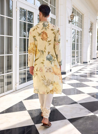 Faiza ivory kurta and churidar