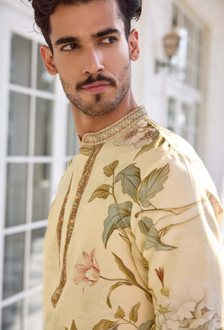 Faiza ivory kurta and churidar