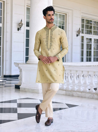 Farman light mint kurta and churidar