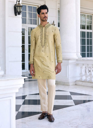 Farman light mint kurta and churidar