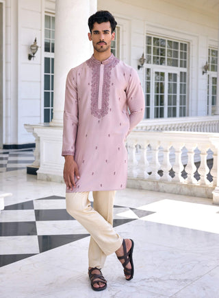 Ayaaz dusty mauve kurta and pants