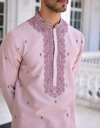 Ayaaz dusty mauve kurta and pants