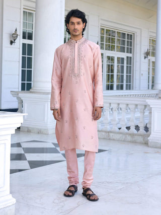 Esfhan dusty pink kurta and churidar