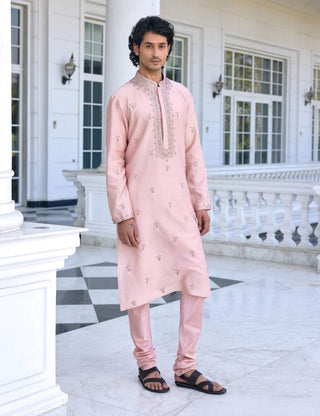 Esfhan dusty pink kurta and churidar