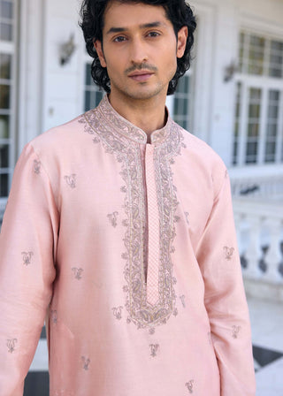 Esfhan dusty pink kurta and churidar
