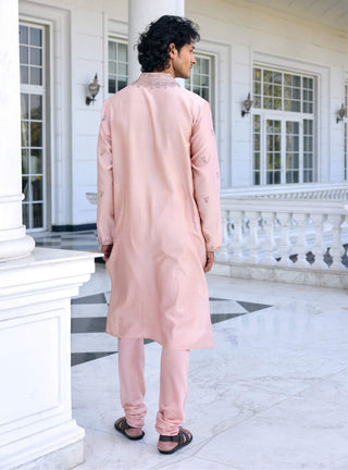 Esfhan dusty pink kurta and churidar