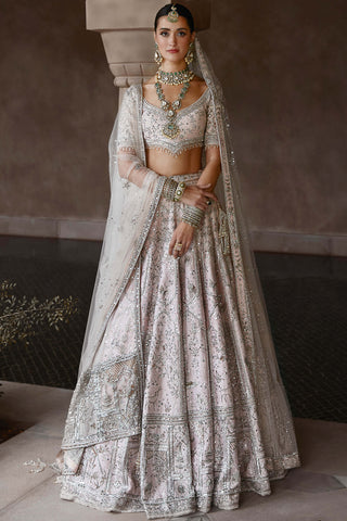 Matsya-Baby Pink Royal Masai Lehenga Set-INDIASPOPUP.COM