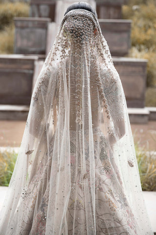 Matsya-Off-White Vintage Udaibagh Lehenga Set-INDIASPOPUP.COM