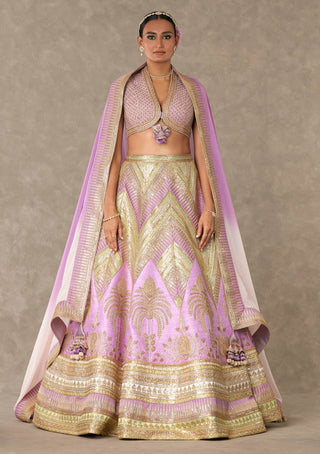 House Of Masaba-Lilac Anar-Phool Lehenga Set-INDIASPOPUP.COM