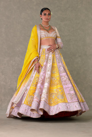 House Of Masaba-Lilac Kasata Lehenga Set-INDIASPOPUP.COM