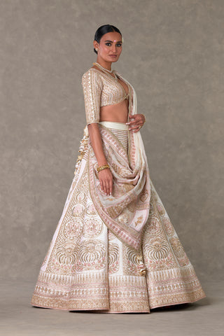 House Of Masaba-Ivory Bagh-E-Bahar Lehenga Set-INDIASPOPUP.COM
