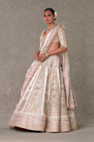 House Of Masaba-Ivory Bagh-E-Bahar Lehenga Set-INDIASPOPUP.COM
