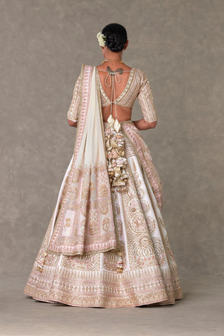 House Of Masaba-Ivory Bagh-E-Bahar Lehenga Set-INDIASPOPUP.COM