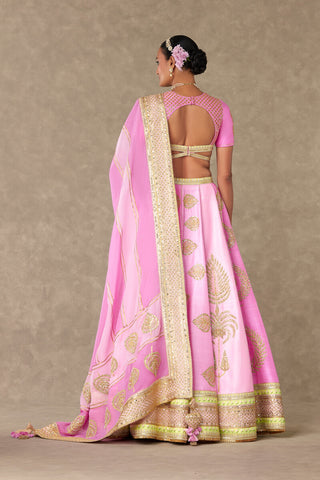 House Of Masaba-Barfi Pink Sitara Dil Lehenga Set-INDIASPOPUP.COM