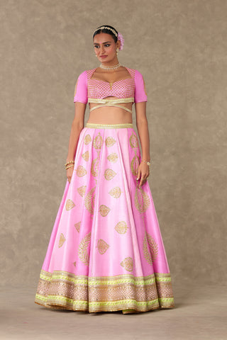 House Of Masaba-Barfi Pink Sitara Dil Lehenga Set-INDIASPOPUP.COM