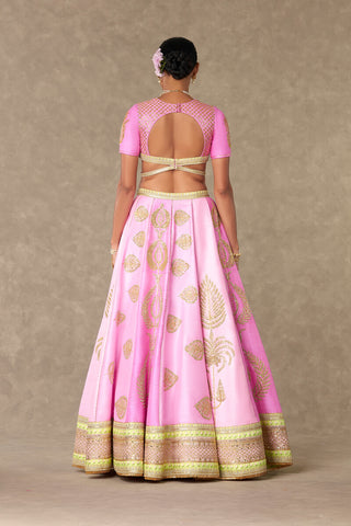 House Of Masaba-Barfi Pink Sitara Dil Lehenga Set-INDIASPOPUP.COM
