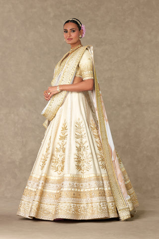 House Of Masaba-Ivory Neel-Kamal Lehenga Set-INDIASPOPUP.COM