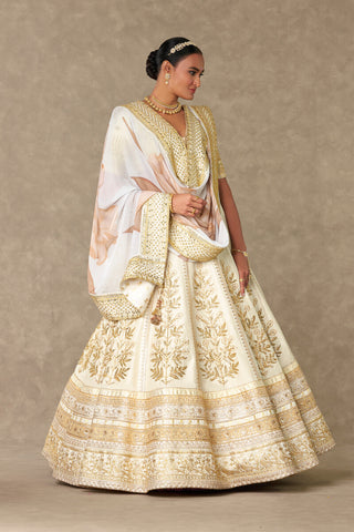 House Of Masaba-Ivory Neel-Kamal Lehenga Set-INDIASPOPUP.COM