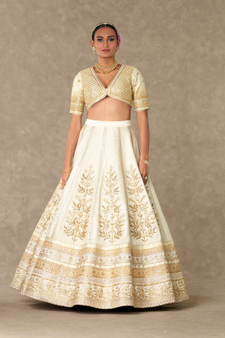 House Of Masaba-Ivory Neel-Kamal Lehenga Set-INDIASPOPUP.COM